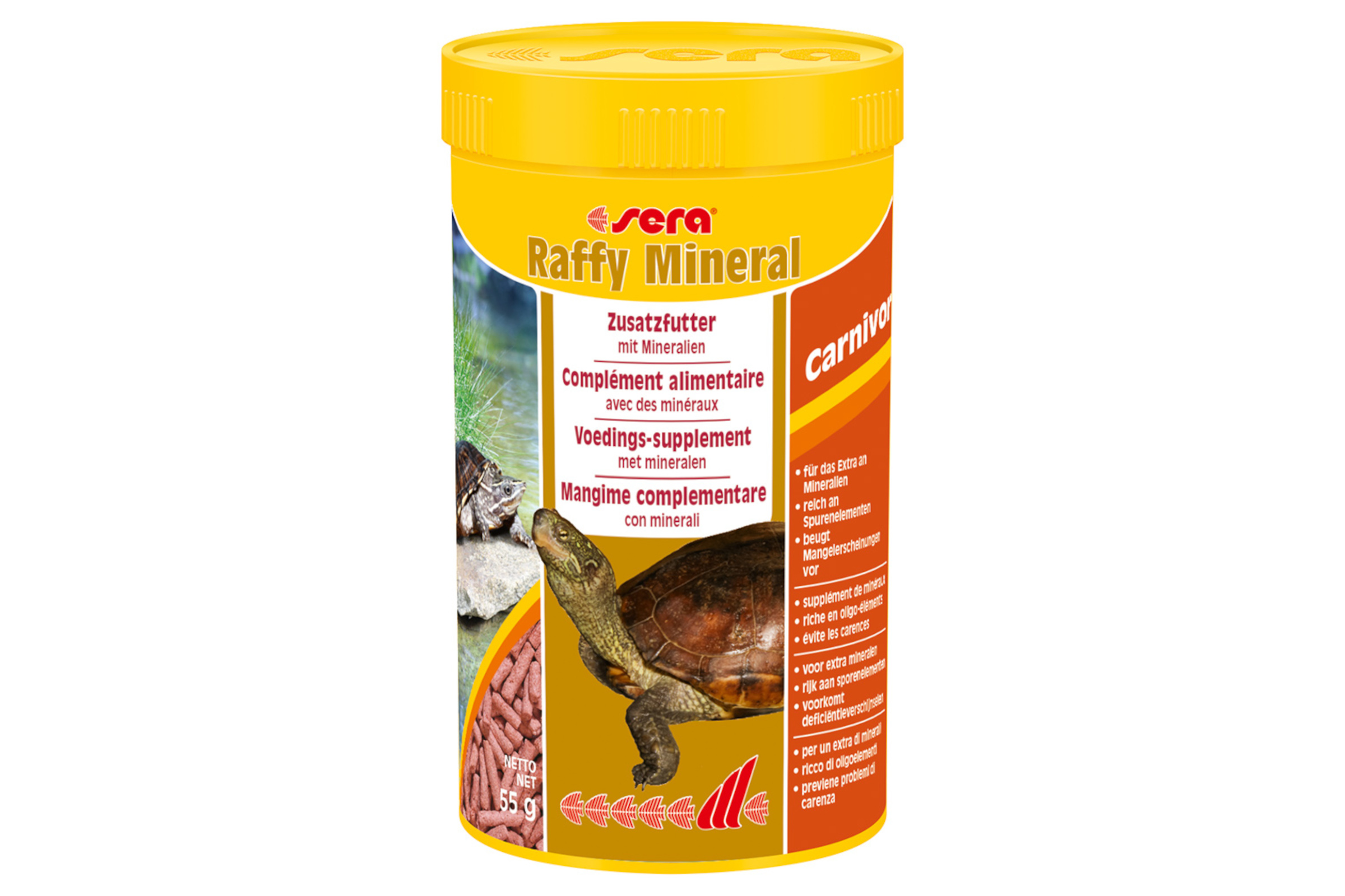 Sera Raffy Mineral, Ergänzungsfutter-Pellets, 250 ml